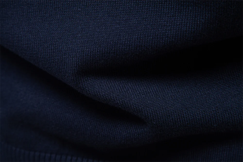 AIOPESON Men's Striped Sweater Solid Color Knit Pullover Warm Luxury Cotton Autumn Winter Casual Turtleneck Mens Sweaters