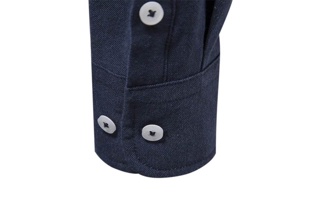 AIOPESON 2023 New Autumn Cotton Men's Oxford Shirt Long Sleeve Button Down Social Business Casual Shirts for Men