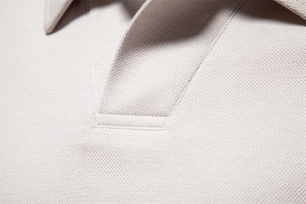AIOPESON Embroidery Polo Shirt for Men Fashion Neck Turn Down Collar Mens Casual Social Polo Shirts Luxury Golf Shirt