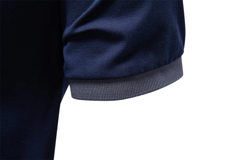 AIOPESON Men’s Short Sleeve Polo Shirt Solid Color Lightweight Breathable Summer Polo Shirts for Men Fashion Brand Slim Fit