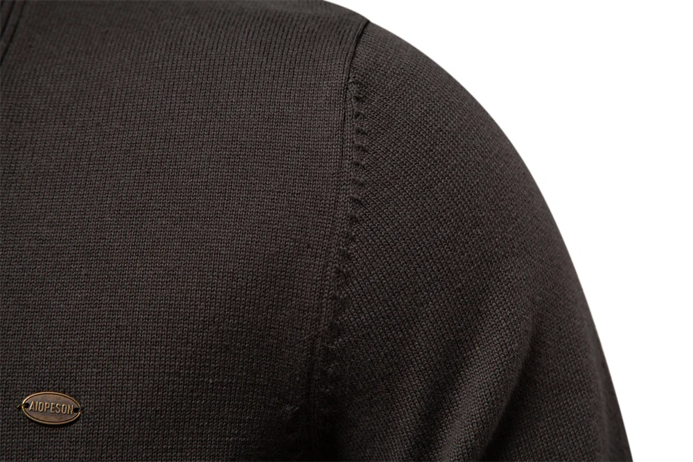 2023 New Winter Cotton Cardigan for Men Quality Mens Sweater Fashion Turn Down Collar Knitted Sweaters for Men