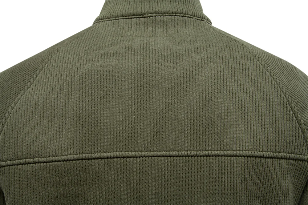 AIOPESON Brand Men Winter Thermal Sweater Cotton Zipper Slim Fit Thermal Underlayer Top Luxury Soft Shell Pullover Sweatshirt