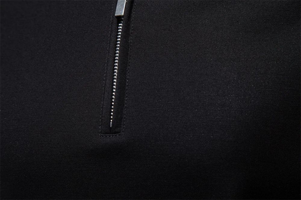 AIOPESON Men's Polo Shirts Half Zipper Collar Solid Color Lightweight Breathable Casual Polo Shirt for Men Summer Fashion Top
